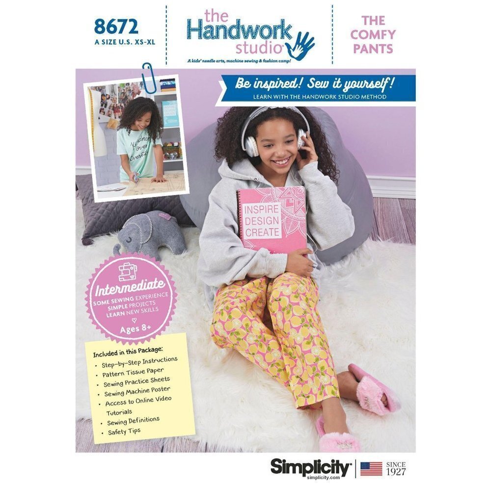 Simplicity Sewing Pattern 8672 Girls Comfyโ Pants Size XS-XL
